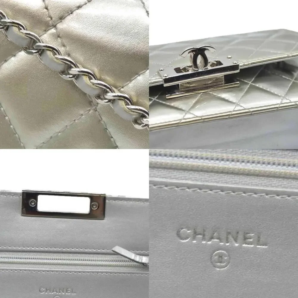 Chanel Patent Quilted Golden Class Wallet on Chain WOC